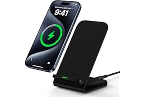 REPIND Samsung Wireless Charger Fast Charging Stand Wireless Android Desk Phone Charger Stand for Samsung Galaxy S24 Ultra S24+ S24 S23 FE S22 S21 S20 S10 S9 S8,iPhone 15 Pro Max Plus 14 13 12,Pixel 8 7