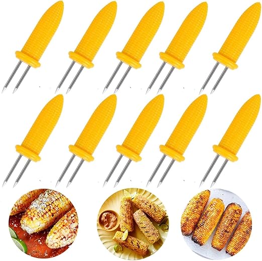 WINBOB 10PCS Corn Holders Corn on The Cob Skewers,Stainless Steel