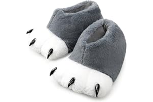 Chicingyou Cosplay Animal Paw Slippers Cat Bear Panda Wolf Dog Fox Feet Claw Shoes Furry Boots for Adults Costume Accessories