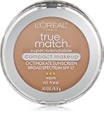 L'Oréal Paris True Match Super-Blendable Compact Makeup, W3 Nude Beige, 0.3 oz.