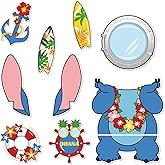 9Pcs Cruise Door Decorations Magnetic, Cute Large Nautical Cruise Door Magnets Decorations Reusable Refrigerator Magnets for Cruise Ship Door Decorations