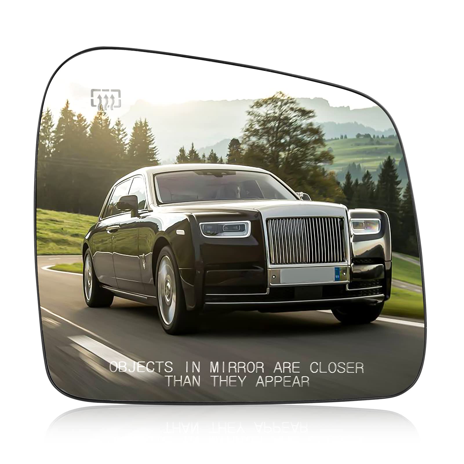 Photo 1 of Right Passenger Side Mirror Glass Replacement for 2011 2012 2013 2014 2015 2016 2017 2018 Jeep Grand Cherokee Rear View Side Heated Mirror Replace 68082636AB