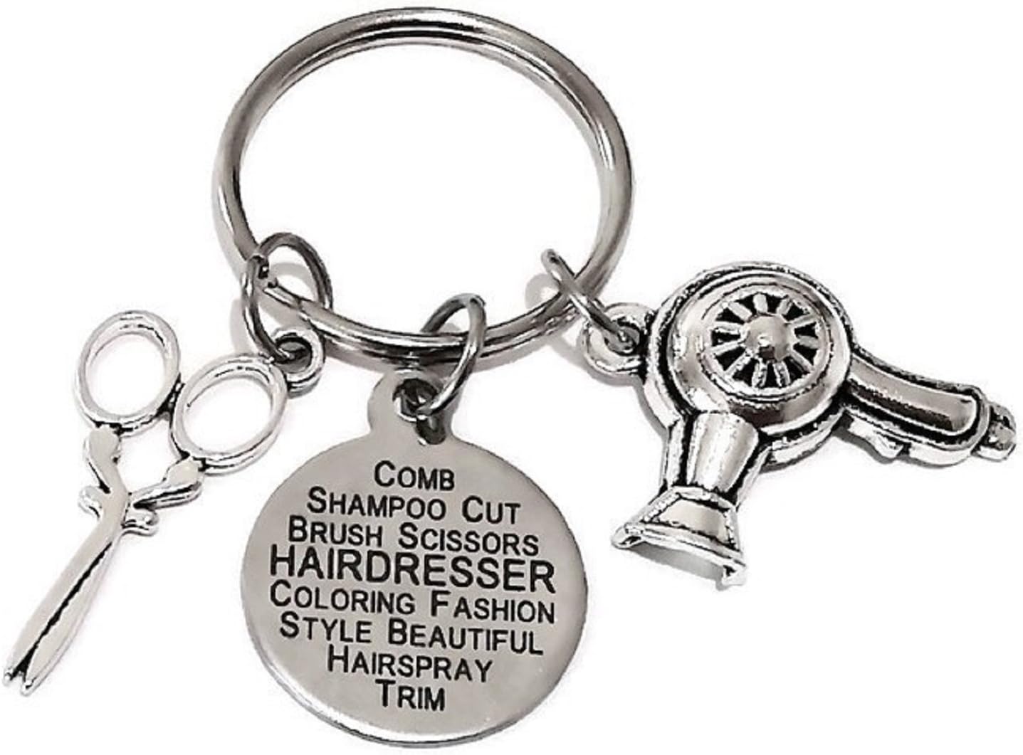 Hairdresser Keychain Hairdresser Key Ring Hair Stylist Keychain