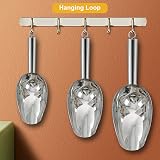 HaWare Stainless Steel Ice Scoop Set 5/8/12 oz Heavy Duty Dishwasher Safe view 4