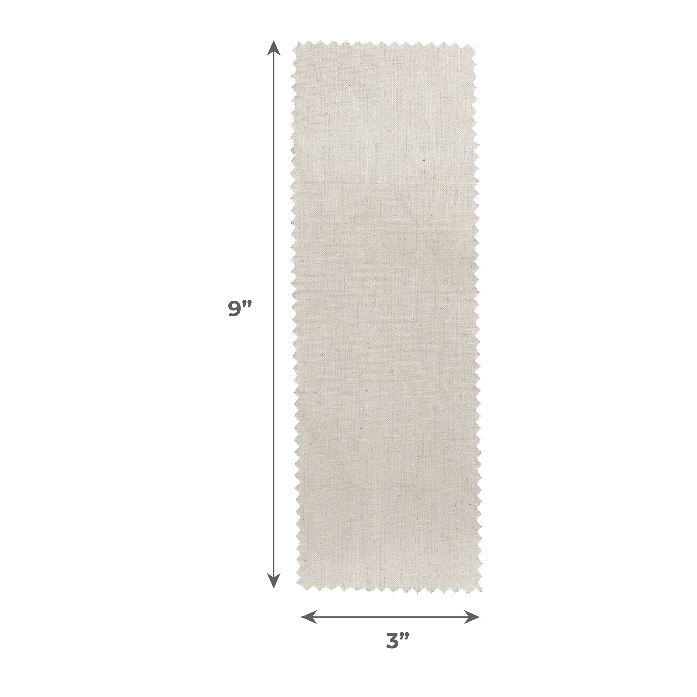 ForPro Natural Muslin Epilating Strips, Tear-Resistant, Pre-Cut Strips for Hair Removal, 3” W x 9” L, 100-Count