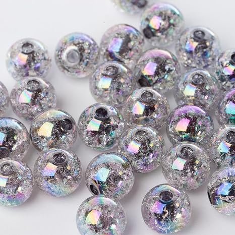 Amazon クラッシュビーズ パールクリエイト 14ミリ 30個 クラックビー玉 アクセサリー ハンドメイド パーツ 素材 材料 イヤリング ブレス ピアス 手芸用品 黒 ビーズ ストーン 通販