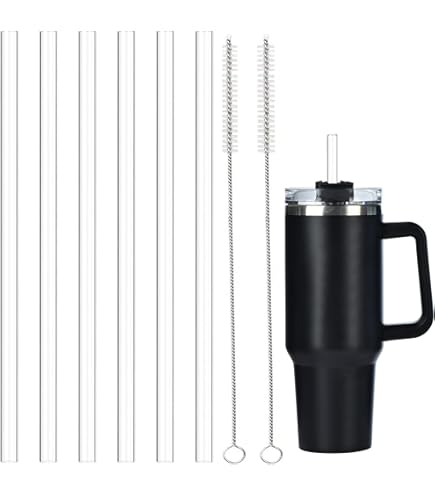 Lot De 4 Pailles De Rechange En Acier Inoxydable Adaptées Aux Tasses Stanley De 1