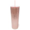 Starbucks Holiday 2018 Sparkling Rose Gold Stainless Steel Cold cup tumbler 24oz