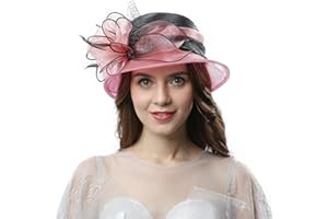 Janey&Rubbins Womens Church Derby Wedding Fascinators Cloche Bucket Bowler Hat