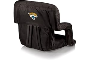 PICNIC TIME NFL Atlanta Falcons Ventura Reclining Stadium Seat with Back Support, Bleacher Seat, Beach Floor Chair