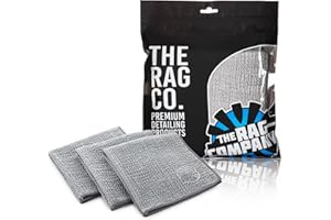 The Rag Company - Wrinkle Glass Towel - Professional 500 GSM Microfiber Window Cleaning Wipes, Streak-Free Double Sided Desig