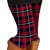 Uaderize Womens Ultra Soft Brushed Christmas Day Leggings Pants Ankle Length Black Deals Friday 2023 S-5XL