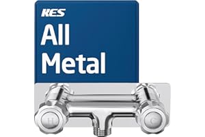 KES 4 Inch All Metal RV Shower Faucet, Leak-Proof Camper Shower Faucet Valve Diverter Replacement for Indoor and Outdoor Shower (Valve Body Only, Showerhead Not Included), Chrome