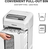 Fellowes 12Ms Mini-Cut Shredder 12 Sheets 4 x 12 mm 23 L Bin SafeSense Auto view 8