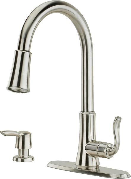Pfister Cagney 1 Handle Pull Down Kitchen Faucet With Soap