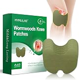MYMULIKE 60Pcs Knee Pain Relief Patches Kit Wormwood Natural
