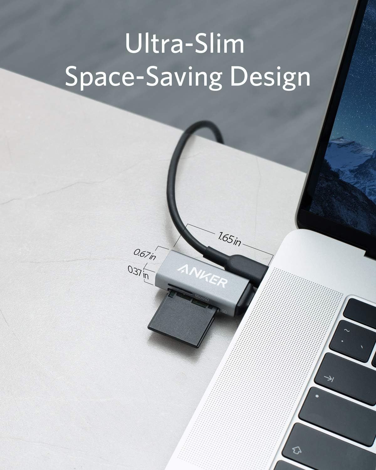 Anker SD Card Reader, 2-in-1 USB C Memory Card Reader for SDXC, SDHC, SD, MMC, RS-MMC, Micro SDXC, Micro SD, Micro SDHC Card, and UHS-I Cards: Computers & Accessories