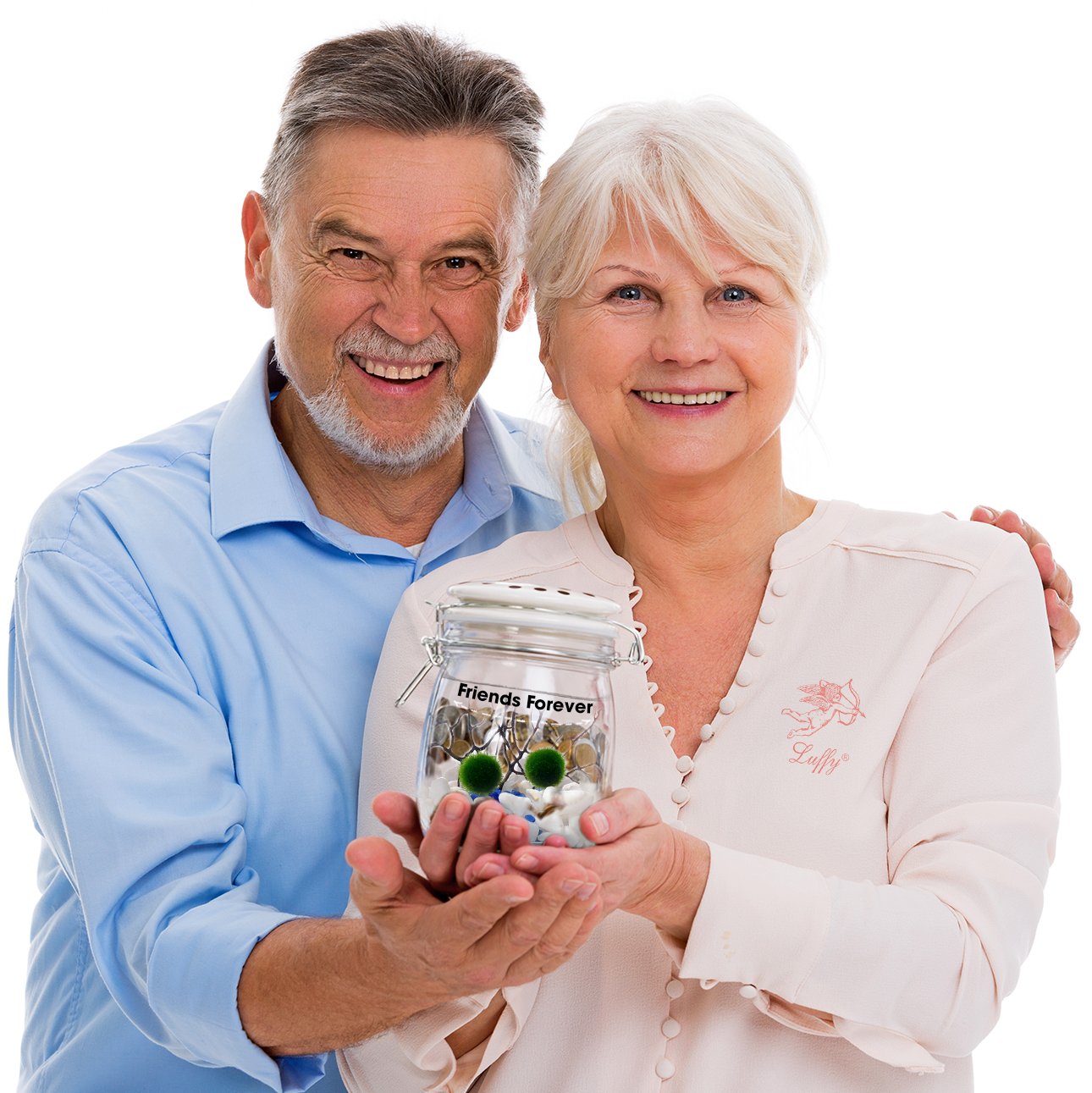 Luffy Pet Plant for All Ages -- 6 Nano Moss Balls - Friendly, Compact & Low Maintenance Aquatic Pet - Lifelong Friend - Ideal for children or adults with busy schedule or little space