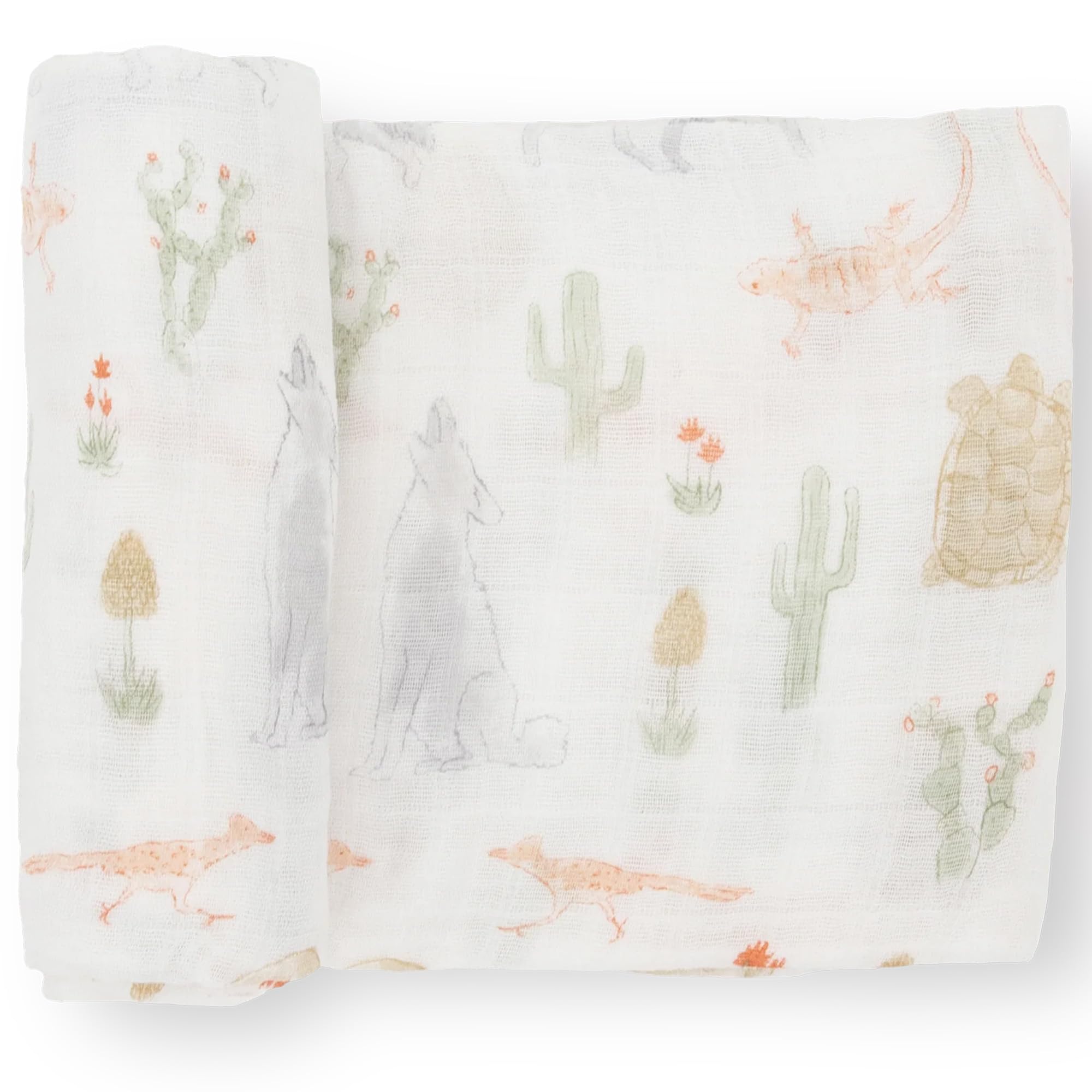 Photo 1 of Little Unicorn Premium Cotton Swaddle Baby Blanket | Breathable Fabric | for swaddling, Play, Nursing & More (Desert Night)