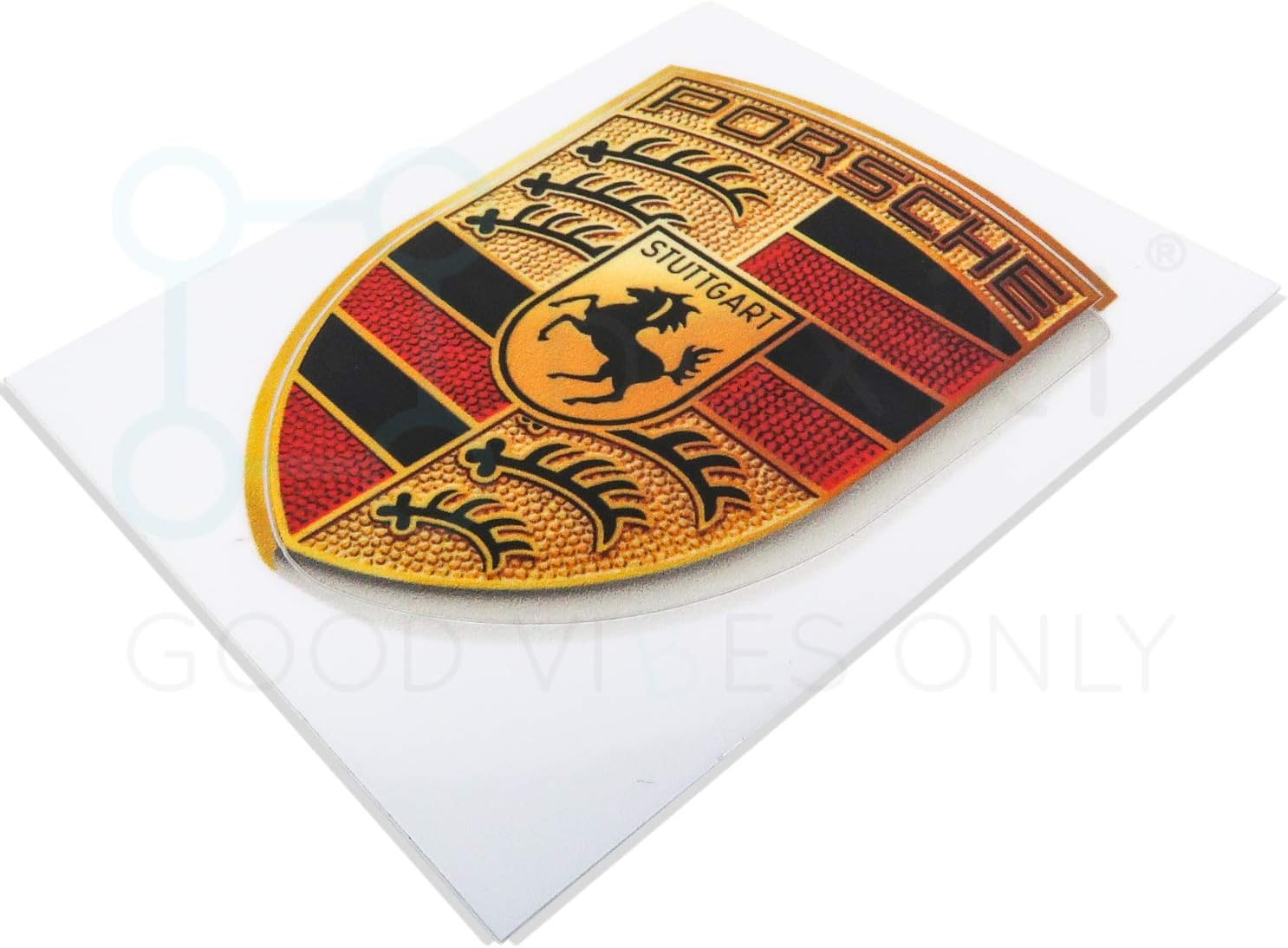 Amazon 純正クレストステッカー ポルシェロゴ 65mm X 53mm ワイプ付き Gt3 Rs 4 0 Gt2スタイル ポルシェ エンブレムロゴステッカー ホイール 車 バイク