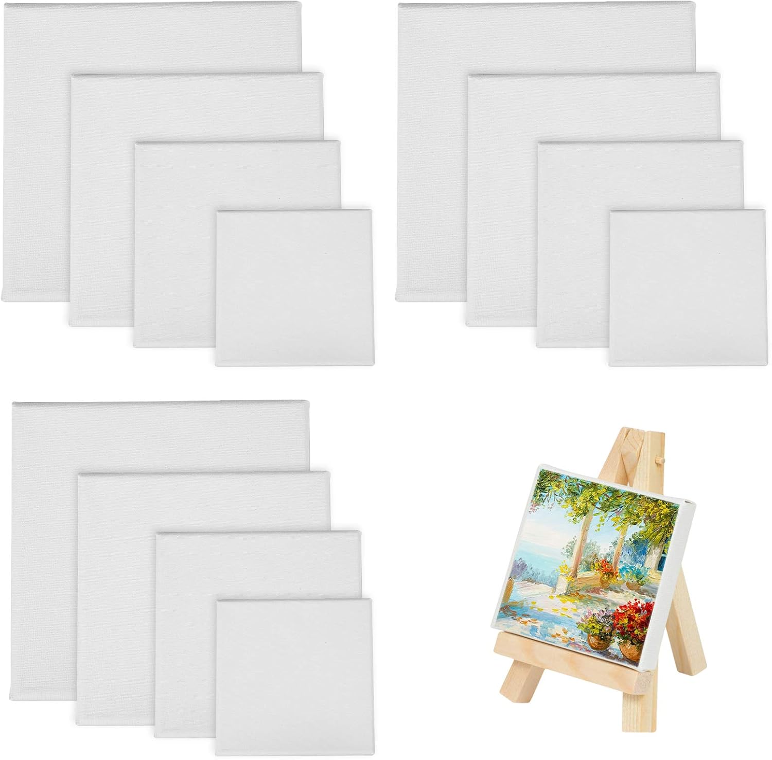JMIATRY Runde Leinwände 20,3 Cm – 10 Stück, Zum Malen Mit Acryl, Öl Oder Aquarell