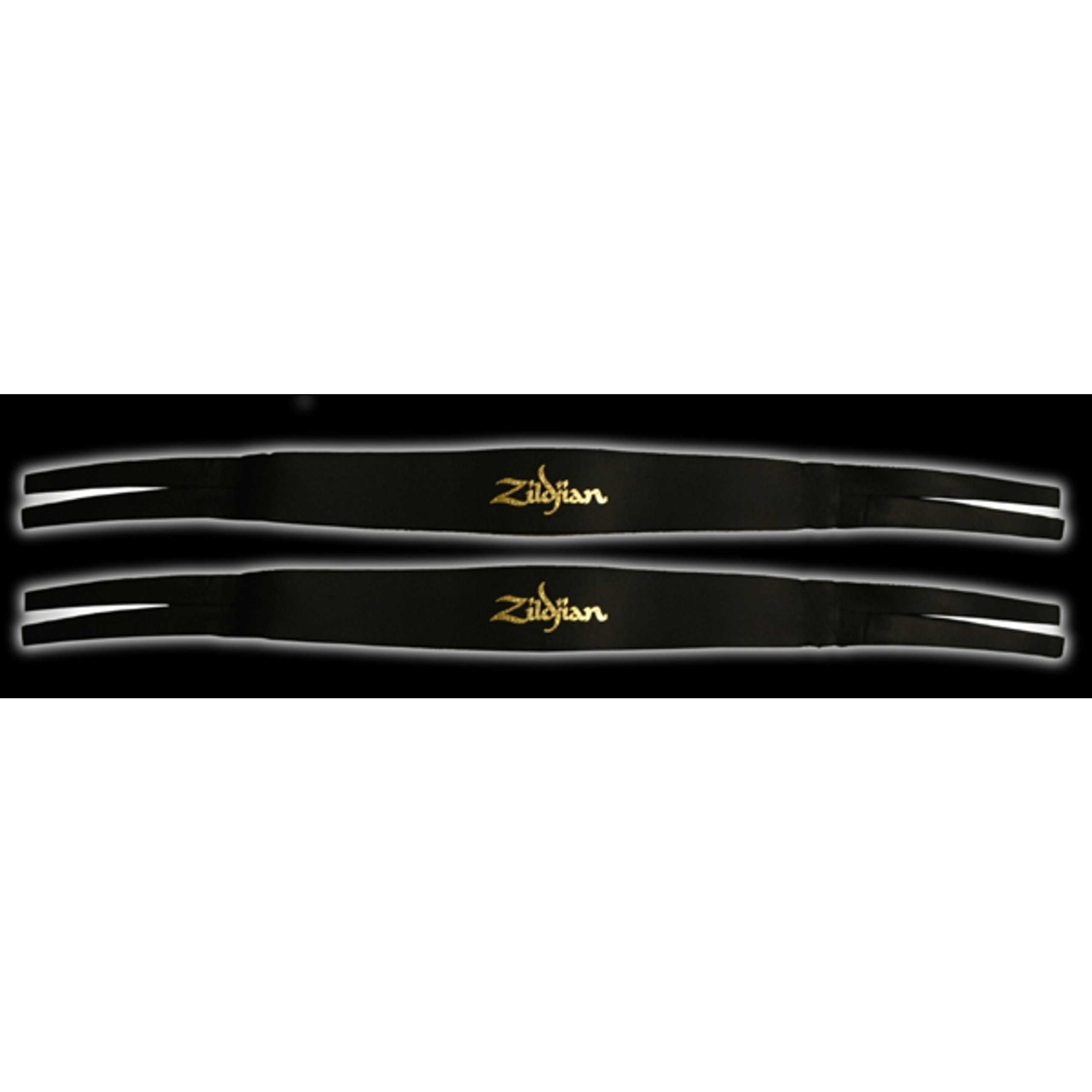 Zildjian P0750 Leather Cymbal Straps - Pair, Gold, 2.0 in*18.0 in*0.25 in