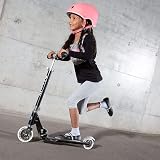 Micro Sprite Classic LED Children's Scooter Black Adjustable Handlebar Foldable view 2