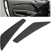 BALOCEO Inner Door Panel Insert Compatible with 2010-2014 Ford Mustang | Interior Door Panel Trim Plastic(ABS+PVC) Textured Black Left&amp;Right Side