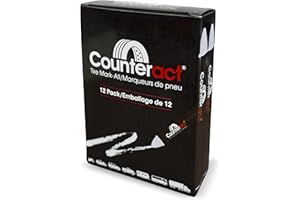 Counteract Mark-All Tire Crayon - White - 12 Pack - Long Lasting - Weather Resistant - Fade Resistant