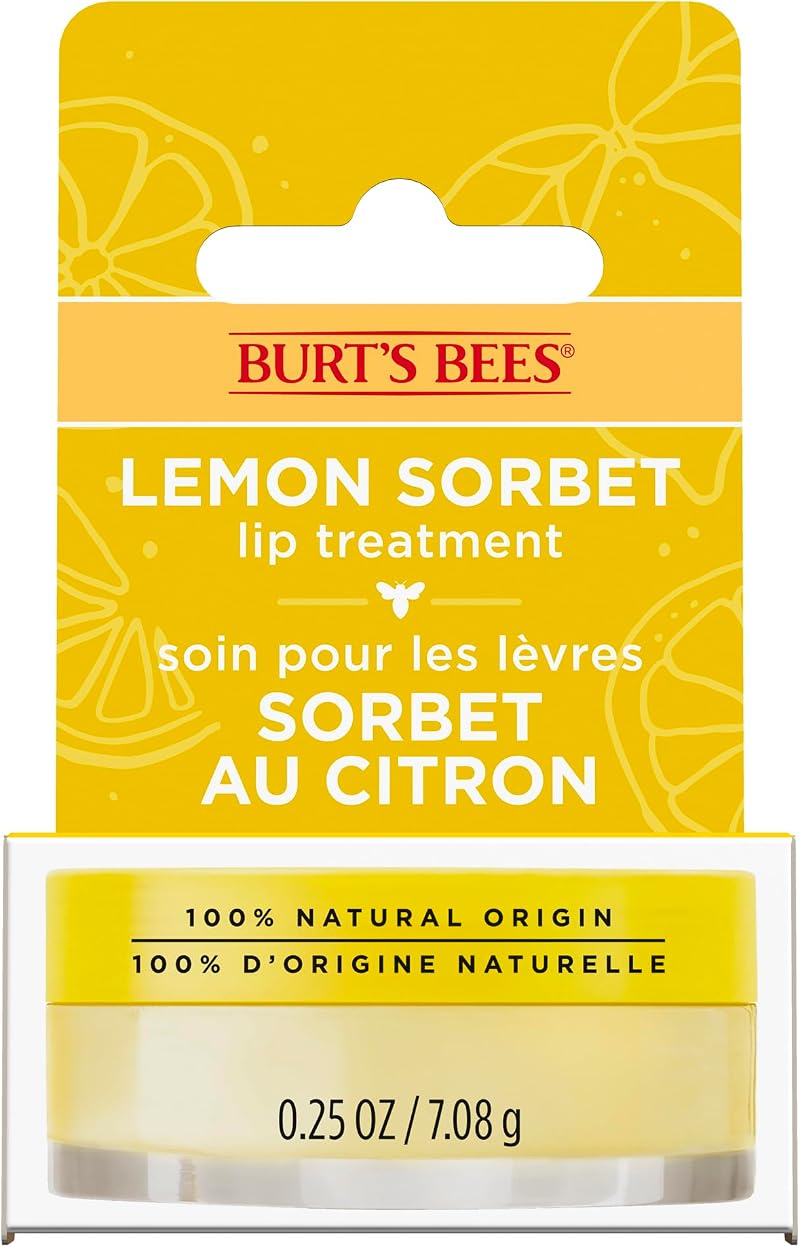 Burt's Bees Lip Mask Lemon Sorbet Lip Treatment 7.08g Vitamin C Jojoba
