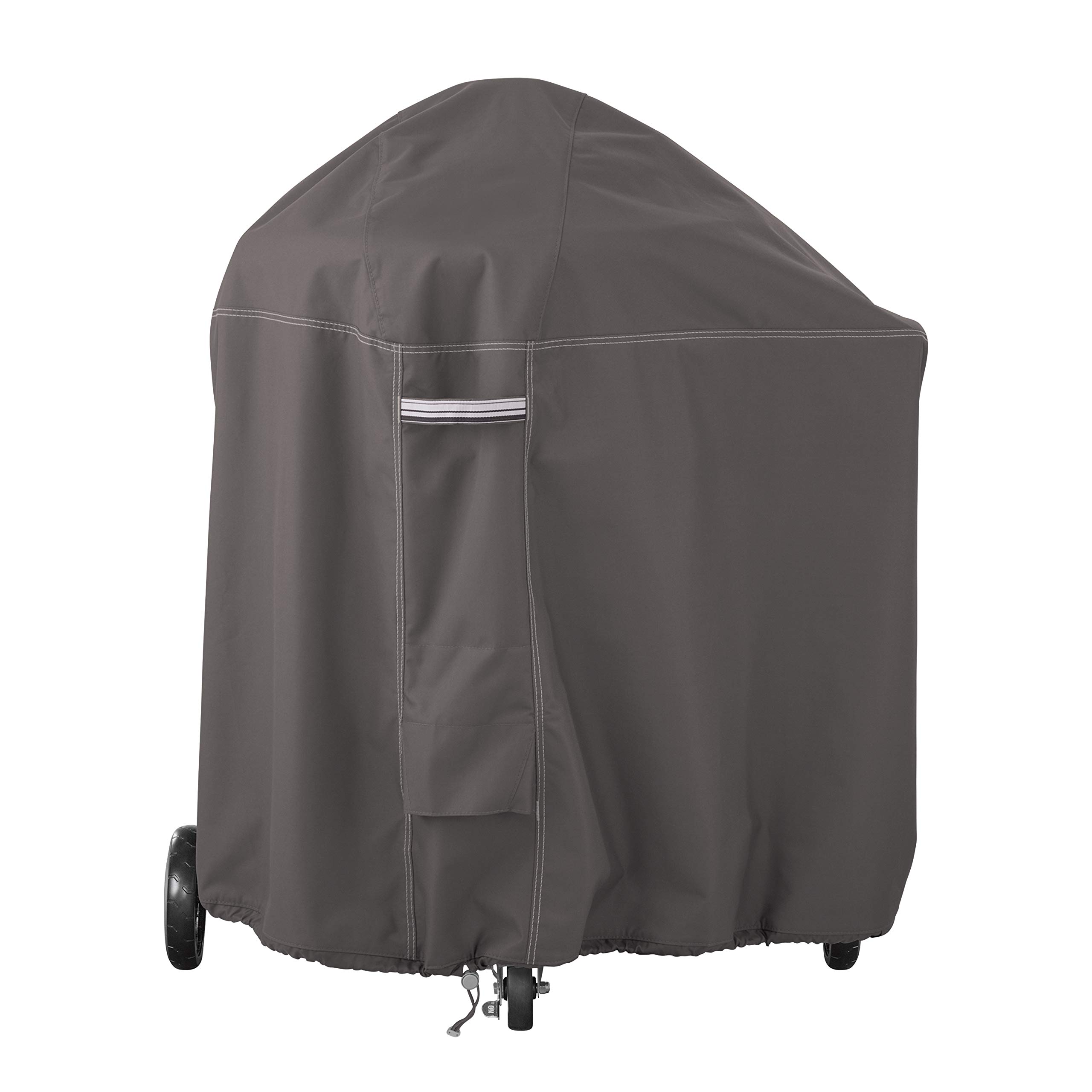Classic Accessories Ravenna Water-Resistant BBQ Grill Cover for Weber Summit, Dark Taupe/Mushroom/Espresso