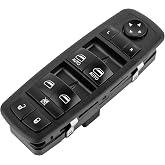 Front Left Driver Side Master Power Control Window Switch for Dodge Ram 1500 2500 3500 Truck Quad Mega Crew Cab 2009 2010 2011 2012 Replace 4602863AD 4602863AB 4602863AC 901-473 (3 Pins + 9 Pins)