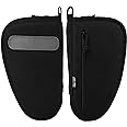 DBTAC Handgun Case Single Padded Pistol Bag W/Lockable Zipper, Removable & Reflective Patch for Shooting Range Outdoor Hunting, Available Length in 8.5" 10.5" 12.5" 14.5"