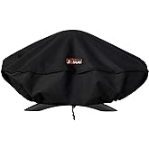 JIESUO Grill Cover for Weber Q Series, Cover for Weber Q1200, Q1000 Grill | Heavy Duty Cover for Weber Portable Q1200 Grill