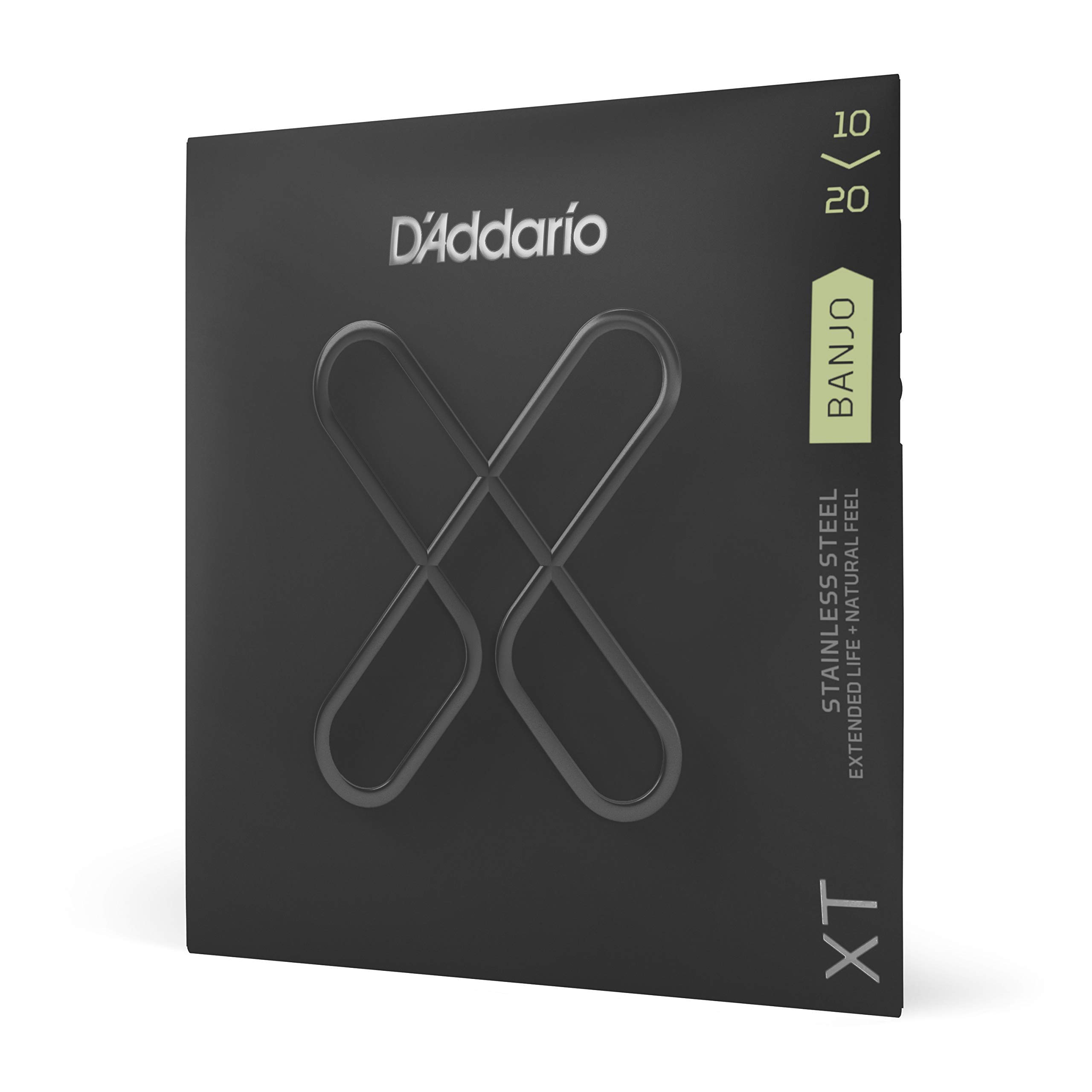 D'Addario XTJ1020, XT Banjo Guitar Strings Stainless Steel, Custom Medium Light, 10-20 โ image 1