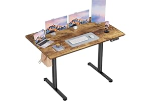 Furmax Electric Standing Desk, 45 x 24 Inches Sit Stand up Desk, Sit Stand Height Adjustable Home Office Desk with 4 Height P