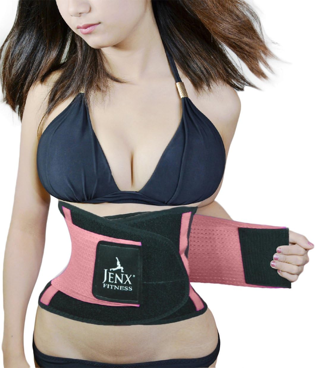 Jenx Fitness Unisex Waist Trimmer, Pink, Medium