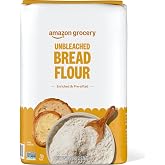 Amazon Grocery, Enriched Bread Flour, Unbleached, 5 Lb