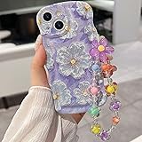 for iPhone 13 Mini Curly Wavy Case, Cute Colorful