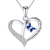 FANCYCD Forever Connected Mother & Son Necklace – Heart Pendant Gift for Mom, Sterling Silver Jewelry for Mother's Day or Birthday