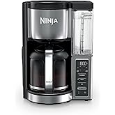 Ninja Fresh Brew™ Drip Coffee Maker | Programmable 14Cup Glass Carafe, Brew Classic & Rich, 70oz Removable Water Reservoir | Small Batch, Delay Brew, Adjustable Warming Plate | Stainless Steel | CE451