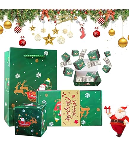 Amazon.com: FAGOBYX Surprise Gift Box - Merry Christmas Money