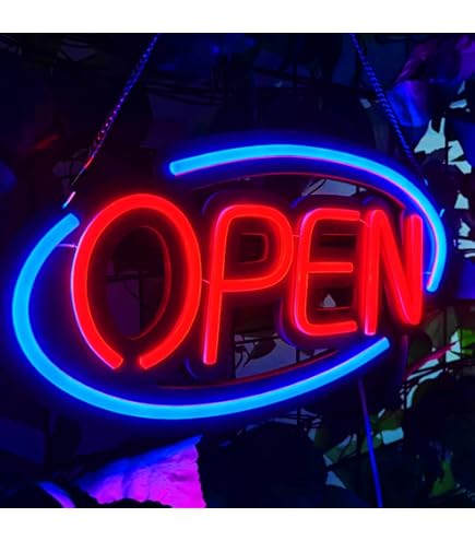 Amazon.com: LEDLightsWorld LED Open Sign 16x9 inch, Super Bright