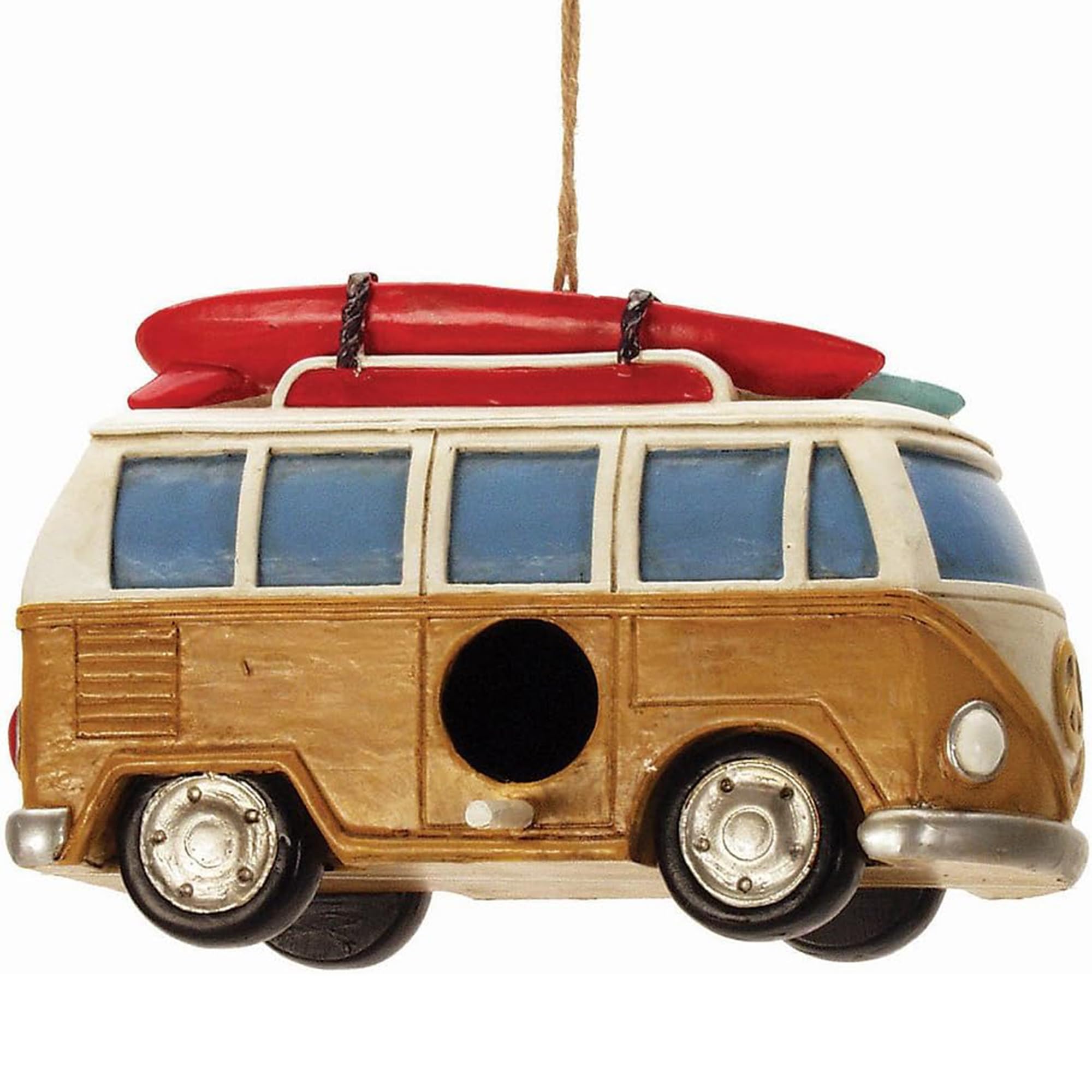 Spoontiques - Birdhouse - Garden Décor - Decorative Bird House for Yard and Garden Decoration - Hanging Novelty for Outdoor Patio - Beach Van Birdhouse