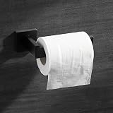 HITSLAM Toilet Roll Holder Matte Black Wall Mounted 304 Stainless Steel view 2