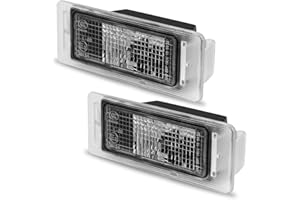 StreytoTek 2 Pack 13502178 License Plate Light for Chevy Trax Traverse 2013-2022 Driver or Passenger Side, Replacement for GM2870100, 13502178 CAPA Lens Housing Assembly