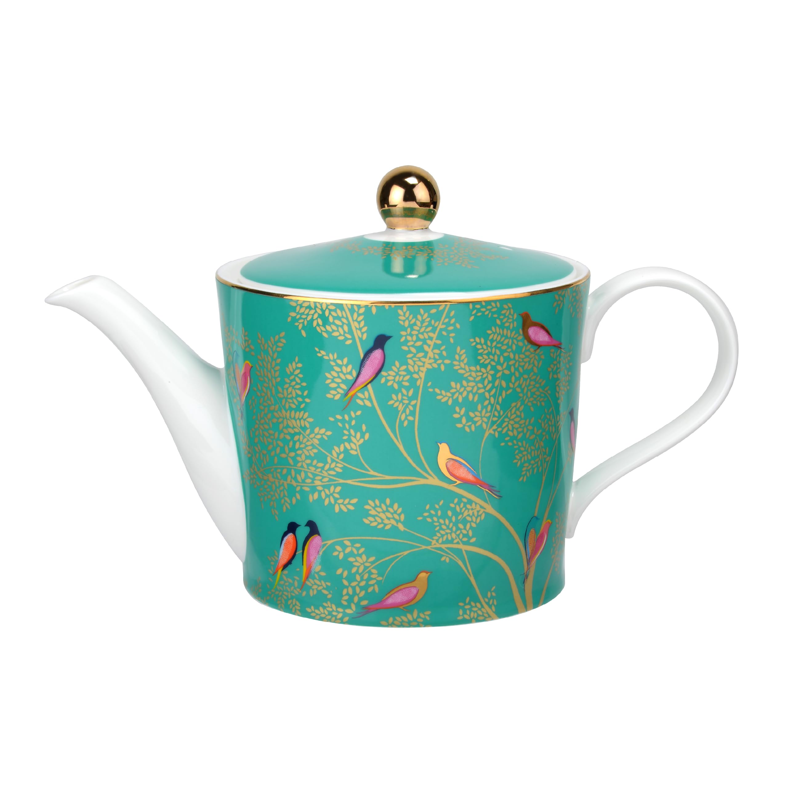 Sara Miller for Portmeirion Chelsea Teapot, Ceramic, Green, 290 x 175 x 150 cm