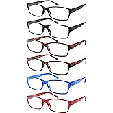 Yogo Vision 6-Pack Reading Glasses for Men and Women – Readers in 4 Frame Colors