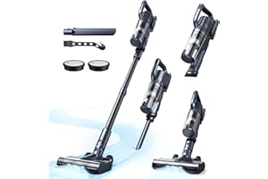 MIUZZY Cordless Vacuum Cleaner, 35kPa Powerful Suction Max 50min Runtime, Stick and Handheld Vacuum, Lightweight Vacuum Cleaners for Home, Carpets, Hard Floor, Pet Hair, Cars