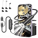 Endoscope Camera with Light, 1920P HD Borescope